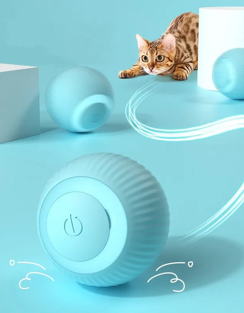 Load image into Gallery viewer, Cat Interactive Ball Smart Cat Toys Indoor Automatic Rolling Magic Ball Electronic Interactive Cat Toy Cat Game Accessories
