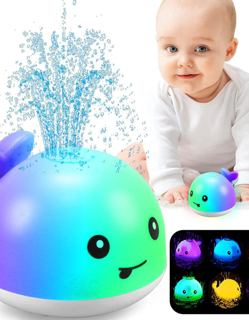 Load image into Gallery viewer, Baby Bath Toys, Rechargeable Bath Toys, Whale Spray Water Bath Toy, Sprinkler Bathtub Shower Toys for Toddlers Kids Boys Girls, Pool Toy for Baby (White)
