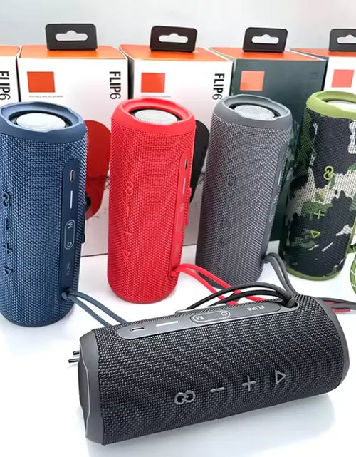 Load image into Gallery viewer, FLIP 6 Wireless Bluetooth Mini Portable Speaker Outdoor Waterproof Sound Stereo Bass Music Bluetooth Speaker Wireless BT 5.0 Speaker Independent TF USB FM
