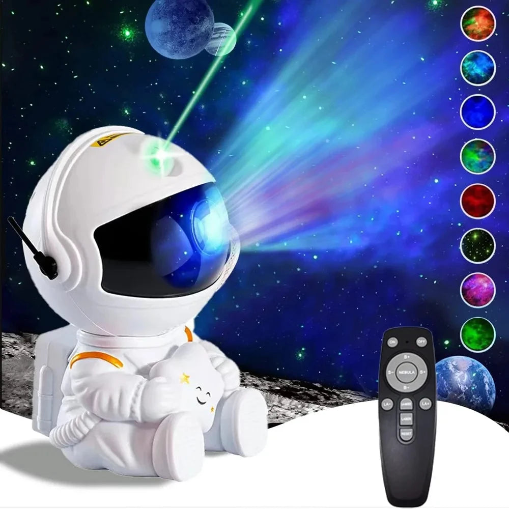 Astronaut Galaxy Projector Star Projector Galaxy Night Light Space Buddy Projector with Nebula Remote Control for Bedroom Home