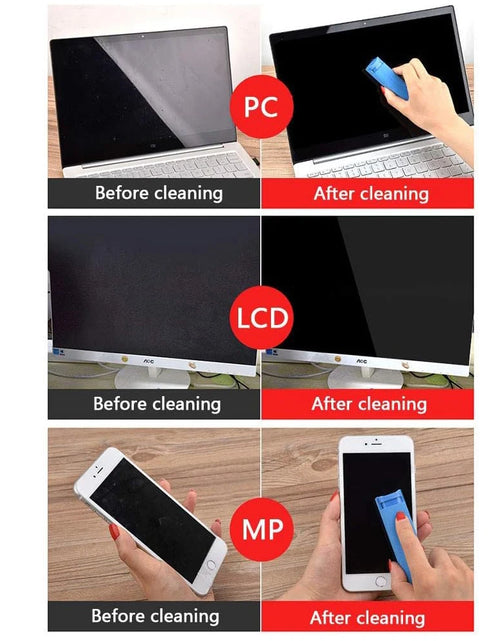 Load image into Gallery viewer, Touchscreen Mist Cleaner, Screen Cleaner, for All Phones, Laptop and Tablet Screens,Two in One Spray and Microfiber Cloth
